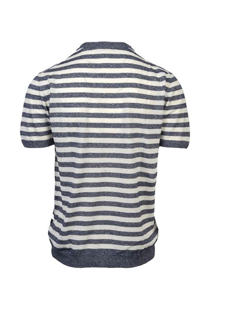 T-Shirt Daniele Fiesoli Rigata in Lino e Cotone DANIELE FIESOLI | Girocollo | 041223